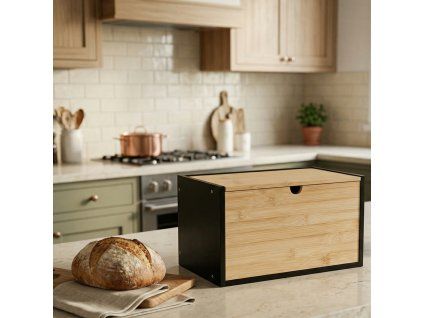 pol pl Bambusowy chlebak CADRE dwustronnie otwierany 20 x 33 x 20 cm 105579 12